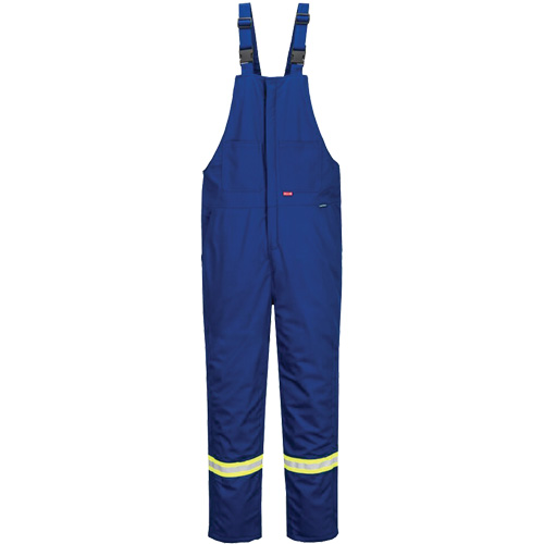 Pantalon &agrave; bavette isol&eacute; 88/12 Bizflame, Coton/Nylon, Moyen (grande taille), Bleu Distribution Jean Lapalme
