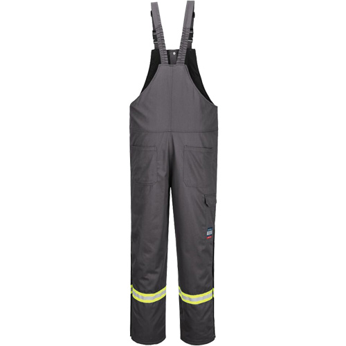 Pantalon &agrave; bavette isol&eacute; 88/12 Bizflame, Coton/Nylon, Petit, Gris Distribution Jean Lapalme
