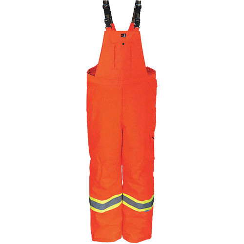 Combinaison robuste trilob&eacute;e ignifug&eacute;e anti-d&eacute;chirure de 300D Journeyman, Polyester, Petit, Orange haute visibilit&eacute; Distribution Jean Lapalme