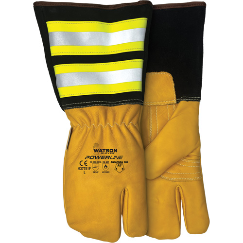 Powerline One-Finger Water-Resistant Mitt, Leather, Medium Distribution Jean Lapalme