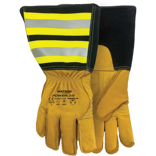 Powerline Water-Resistant Gloves, Leather, Medium Distribution Jean Lapalme