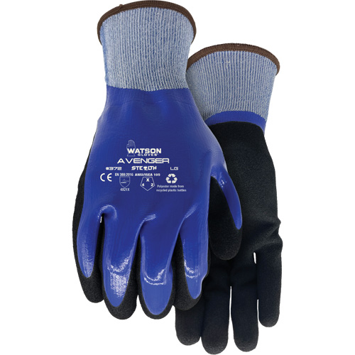 372 Stealth Avenger Gloves, Small, Nitrile Coating, 15 Gauge, RPET Shell Distribution Jean Lapalme