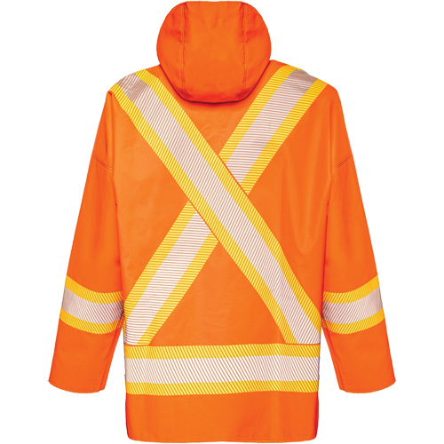 R804 Hurricane Rain Jacket, Small, High Visibility Orange Distribution Jean Lapalme
