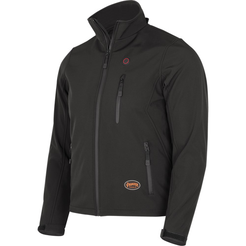 Heated Soft-Shell Jacket, Men's, Small, Black Distribution Jean Lapalme