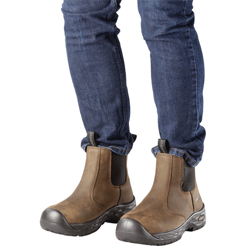 Ice Crew Men's Safety Boots, Leather, Puncture Resistant Sole, Size 7 Distribution Jean Lapalme