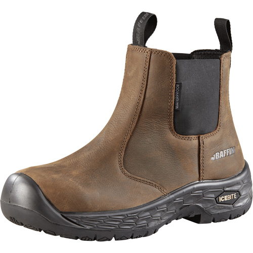 Ice Crew Men's Safety Boots, Leather, Puncture Resistant Sole, Size 7 Distribution Jean Lapalme