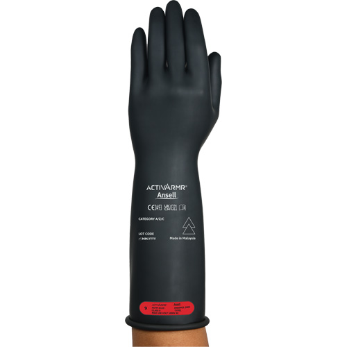 Gants &eacute;lectriques isol&eacute;s ultra l&eacute;gers ActivArmr RIG R014BUL, ASTM classe 0, Taille 10, 14" lo Distribution Jean Lapalme