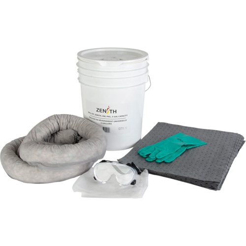 Trousse de d&eacute;versement de premi&egrave;re qualit&eacute; pour camion, Universel, Seau, Absorbance de 5 gal. US Distribution Jean Lapalme