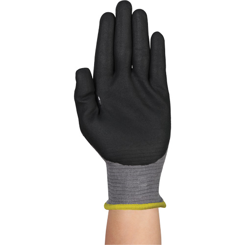 Gants r&eacute;sistants &agrave; la coupe HYFLEX 11-584, Taille 5/2T-petit, Calibre 21, Rev&ecirc;tement Mousse de nitrile, Enveloppe en PEHP/Intercept, ASTM ANSI niveau A6/EN 388 niveau F Distribution Jean Lapalme