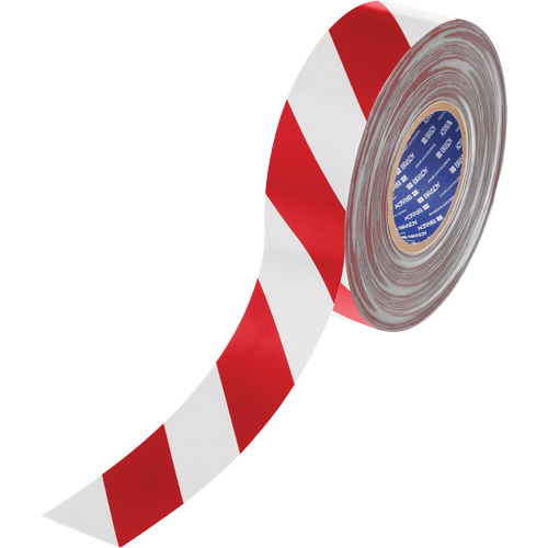 ToughStripe&reg; Max Floor Marking Tape, 2" x 100', Polyester, Red and White Distribution Jean Lapalme