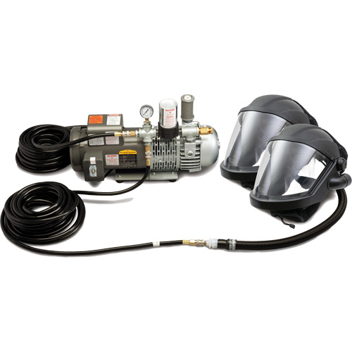 Syst&egrave;me de protection &agrave; alimentation en air MAXSHIELD pour 2 travailleur Distribution Jean Lapalme
