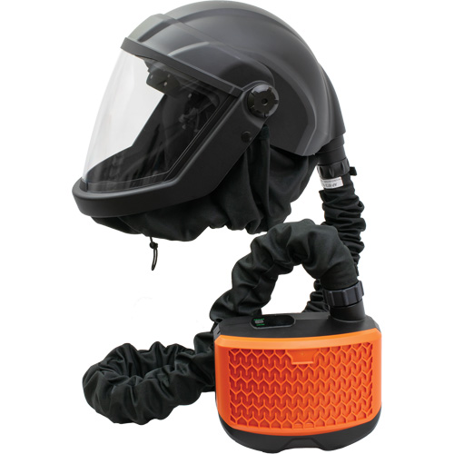 PEAKAIR DEFENDER Visor Powered Air-Purifying Respirator with Blower Kit, Facepiece Respirator, Lithium-Ion Battery Distribution Jean Lapalme