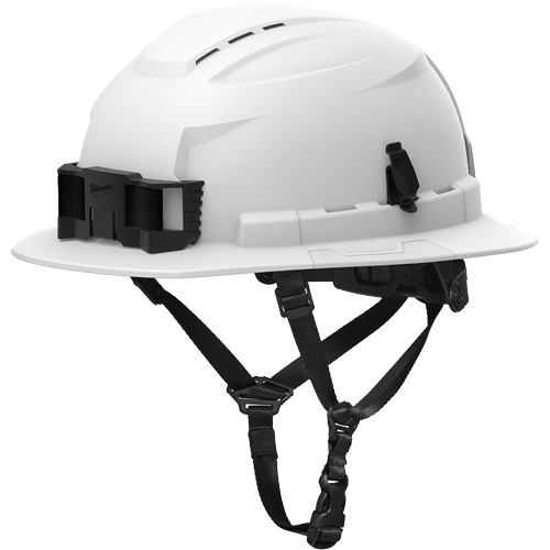 Casque de s&eacute;curit&eacute; &agrave; bordure complet BOLT, R&eacute;pond aux normes CSA type 2, Suspension Rochet, Ventil&eacute; Distribution Jean Lapalme