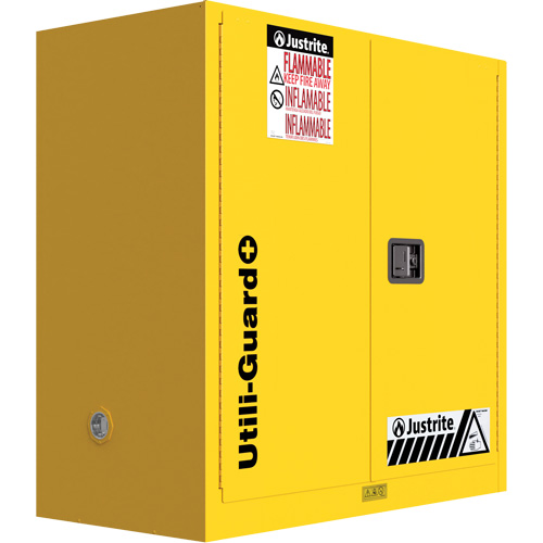 Utili-Guard+ Flammable Safety Cabinet, 30 gal., 1 Door, 43" W x 44" H x 22" D Distribution Jean Lapalme