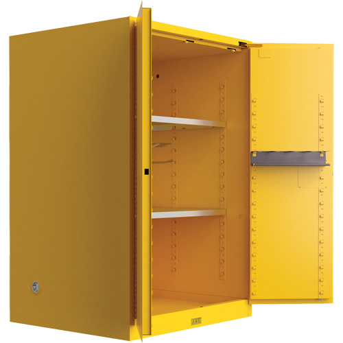 Utili-Guard+ Flammable Safety Cabinet, 45 gal., 2 Door, 43" W x 65" H x 22" D Distribution Jean Lapalme