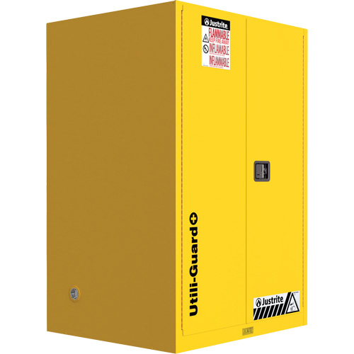 Utili-Guard+ Flammable Safety Cabinet, 45 gal., 2 Door, 43" W x 65" H x 22" D Distribution Jean Lapalme