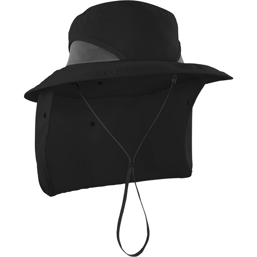 Chapeau de garde forestier 8934 Chill-Its avec prot&egrave;ge-nuque, petit/moyen, Noir Distribution Jean Lapalme