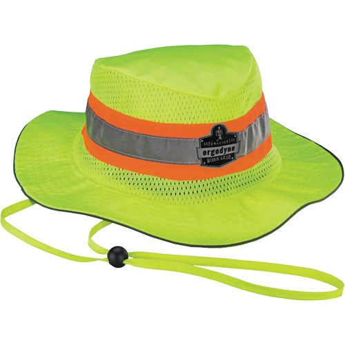 Chapeau de soleil de garde forestier de refroidissement en microfibre Chill-Its 8935MF, 2T-grand/3T-grand, Lime haute visibilit&eacute; Distribution Jean Lapalme