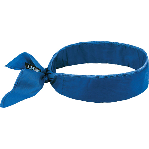 Bandeau de refroidissement Chill-Its 6702 avec polym&egrave;res int&eacute;gr&eacute;s et fermeture &agrave; nouer, Bleu Distribution Jean Lapalme