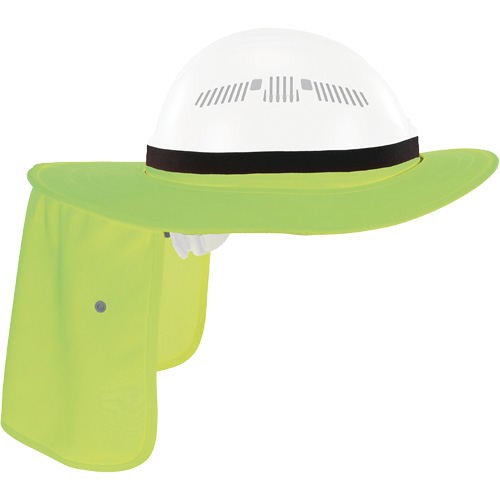 Chill-Its 6661 Universal Hard Hat Brim with Neck Shade, Hi-Vis Lime Distribution Jean Lapalme