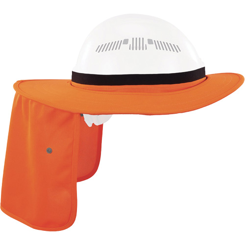 Visi&egrave;re universelle avec protection de la nuque pour casque de s&eacute;curit&eacute; Chill-Its 6661, Orange haute visibilit&eacute; Distribution Jean Lapalme
