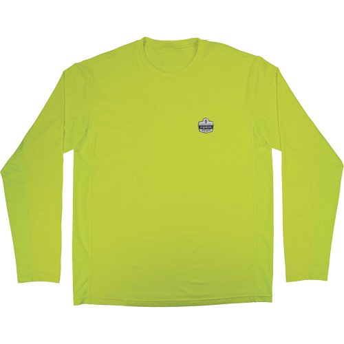 Chemise de refroidissement &agrave; manches longues avec protection solaire et UV Chill-Its 6689, Jaune lime haute visibilit&eacute;, Petit Distribution Jean Lapalme