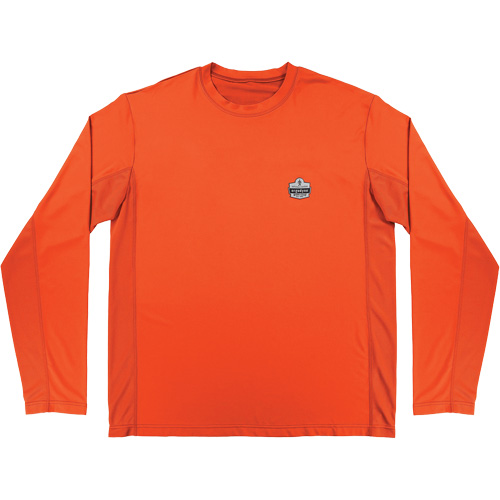 Chemise de refroidissement &agrave; manches longues avec protection solaire et UV Chill-Its 6689, Orange, Petit Distribution Jean Lapalme
