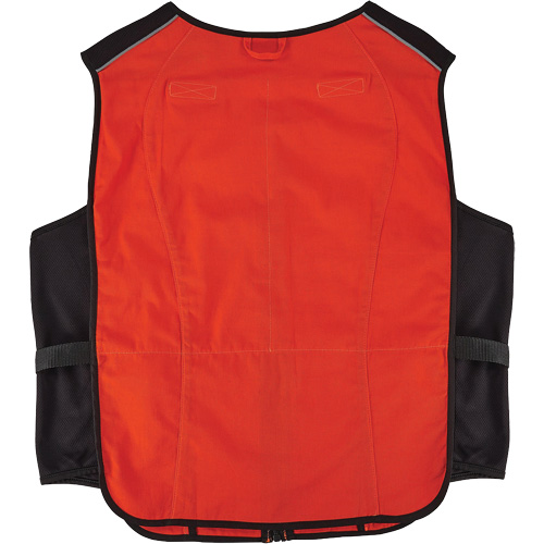 Veste de refroidissement &agrave; changement de phase l&eacute;g&egrave;re avec sachets de recharge Chill-Its 6260, 2T-grand/3T-grand, Orange Distribution Jean Lapalme