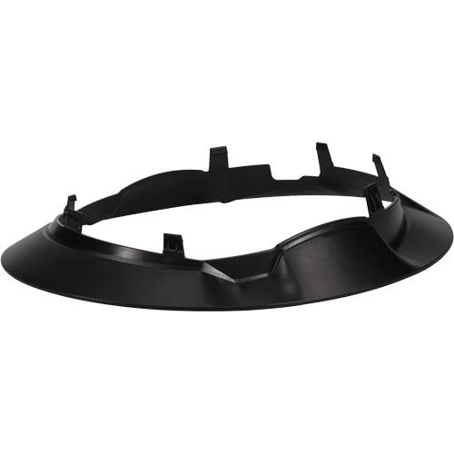 Bordure large compl&egrave;te &agrave; agrafe pour casque d'alpiniste RZRBack, blanc Distribution Jean Lapalme