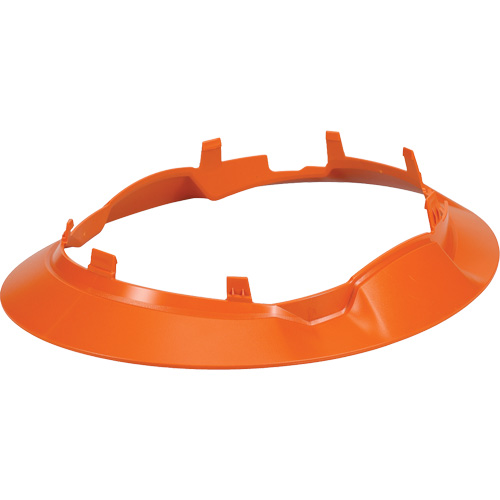 Bordure large compl&egrave;te &agrave; agrafe pour casque d'alpiniste RZRBack, orange brûl&eacute;e Distribution Jean Lapalme