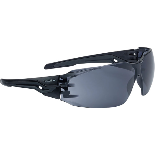 Lunettes de s&eacute;curit&eacute; BSSI Silex+, Lentille Fum&eacute;e/Gris, Antibu&eacute;e/Anti-&eacute;gratignures, ANSI Z87+ Distribution Jean Lapalme