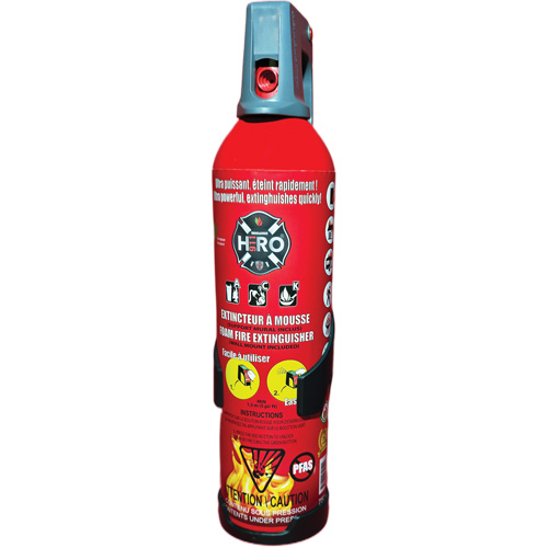 Hero 911 PFAS-Free Fire Extinguisher, ACK, 750 ml Capacity Distribution Jean Lapalme