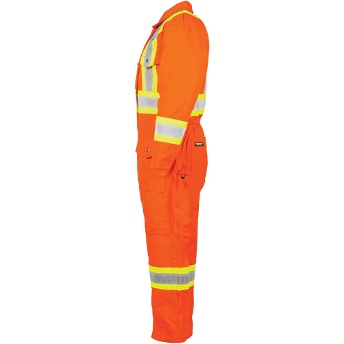 High-Visibility Lined Canvas Overalls, Small, High Visibility Orange Distribution Jean Lapalme