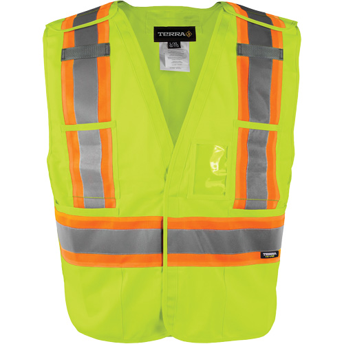 High-Visibility 5-Point Tear Away Vest, High Visibility Orange, Medium/Small, Polyester Distribution Jean Lapalme