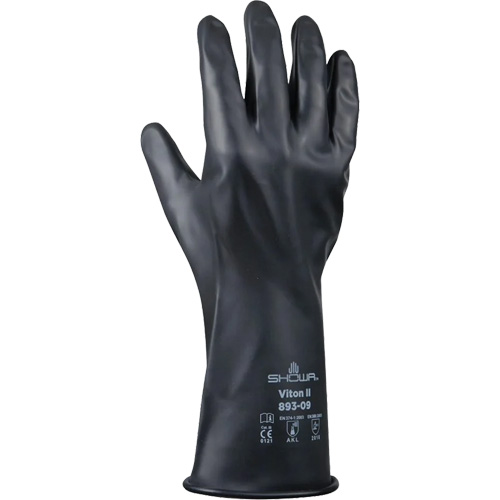 Gants r&eacute;sistant &agrave; l'acide & aux produits chimiques, Taille 2T-Grand/11, 12" lo, Caoutchouc butyle/Viton, 12 mils Distribution Jean Lapalme