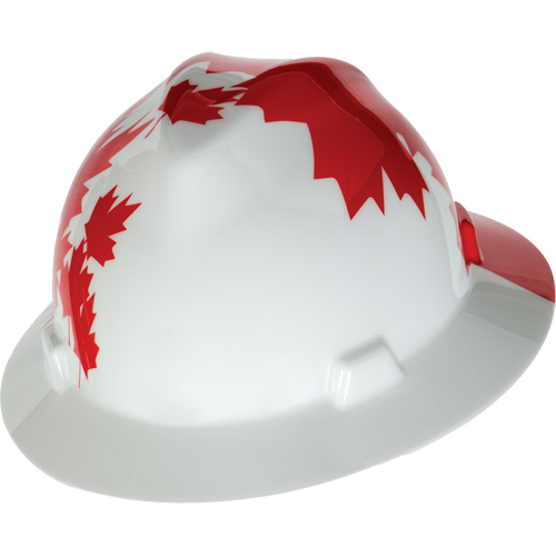 Casque de protection V-Gard &agrave; fentes s&eacute;rie Canadian Freedom, Suspension Rochet, Non ventil&eacute; Distribution Jean Lapalme
