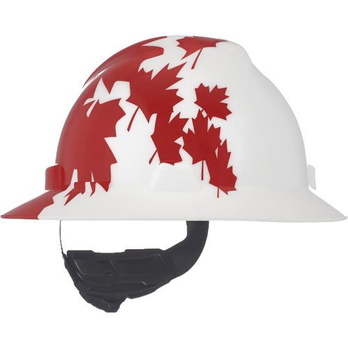 Casque de protection V-Gard &agrave; fentes s&eacute;rie Canadian Freedom, Suspension Rochet, Non ventil&eacute; Distribution Jean Lapalme