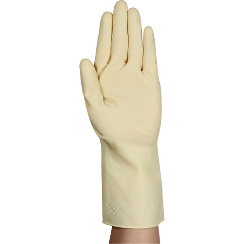 Gants naturels et l&eacute;gers AlphaTec 87-137, Taille 10, 11,8" lo, Latex de caoutchouc, 16 mils Distribution Jean Lapalme