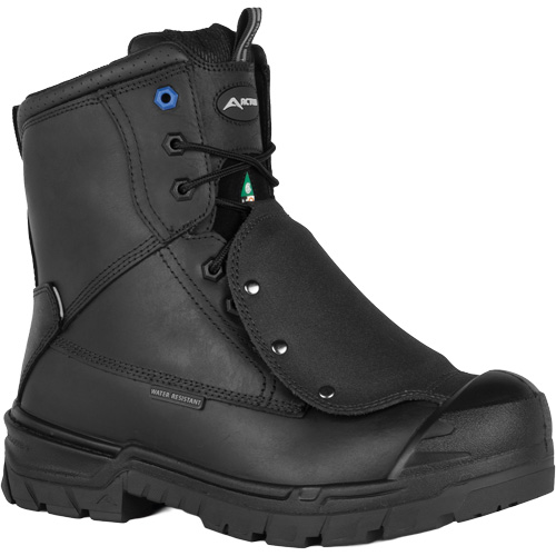 G3e 8" Work Boots with External Metguard Protection, Leather, Size 3, Impermeable Distribution Jean Lapalme