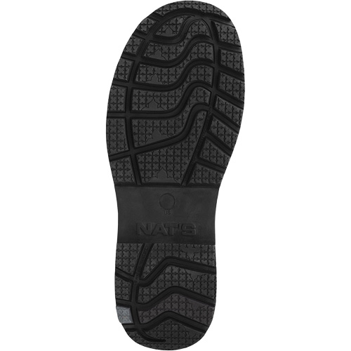 Bottes de travail pour femmes avec protecteur m&eacute;tatarsien flexible &agrave; l'int&eacute;rieur, Cuir, Embout Acier, Taille 5, Imperm&eacute;able Distribution Jean Lapalme