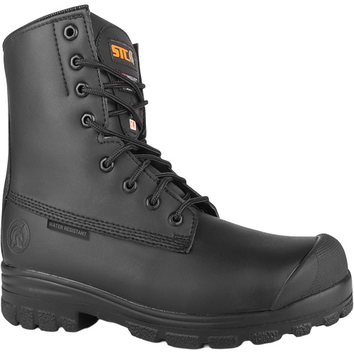 Keep Vegan Microfiber Work Boots, Synthetic Leather, Steel Toe, Size 4, Impermeable Distribution Jean Lapalme