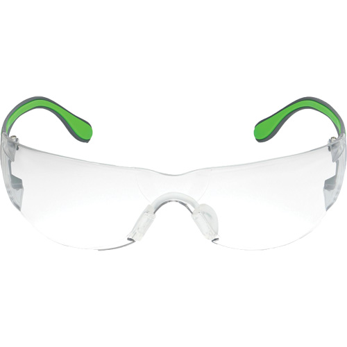 Adapt Lite Grey/Green Safety Glasses, Clear Lens, Anti-Fog/Anti-Scratch, ANSI Z87+/Meets/Exceeds CSA Z94.3 Distribution Jean Lapalme