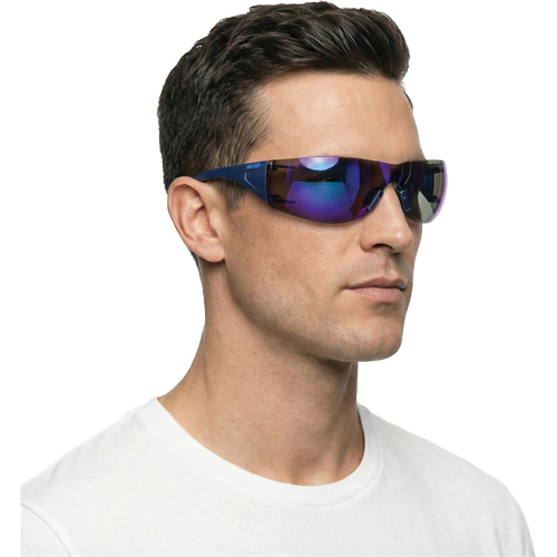 Adapt Lite Safety Glasses, Blue Mirror Lens, Anti-Fog/Anti-Scratch, ANSI Z87+/Meets/Exceeds CSA Z94.3 Distribution Jean Lapalme