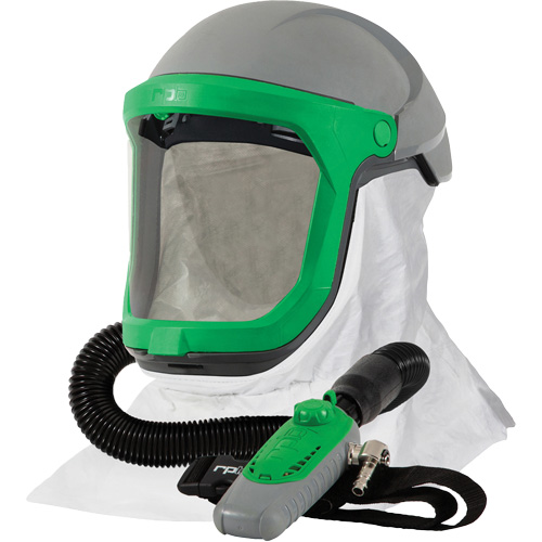Z-Link Respirator with Tychem 4000 Shoulder Cape & C40, Facepiece Respirator/Welding Helmet Distribution Jean Lapalme