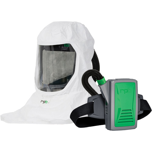 T-Link Respirator with Bump Cap, Breathing Tube, Belt-Mount & PX5 PAPR, Loose Fitting Hood & Faceshield, Lithium-Ion Battery Distribution Jean Lapalme