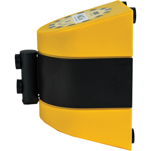 HAZLOK Safety Barrier System, Plastic, Magnetic Mount, 30', Black and Yellow Tape Distribution Jean Lapalme