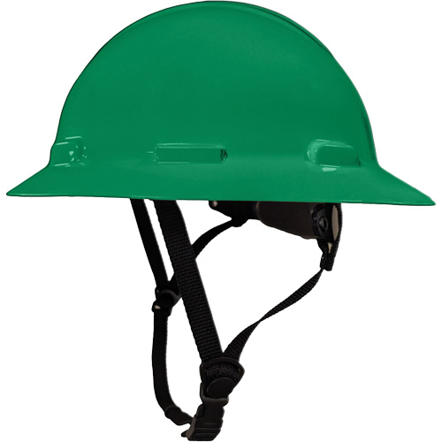 Casque de s&eacute;curit&eacute; &agrave; bordure compl&egrave;te LIDGUARD avec mentonni&egrave;re, R&eacute;pond aux normes CSA type 1, Suspension Rochet, Ventil&eacute; Distribution Jean Lapalme