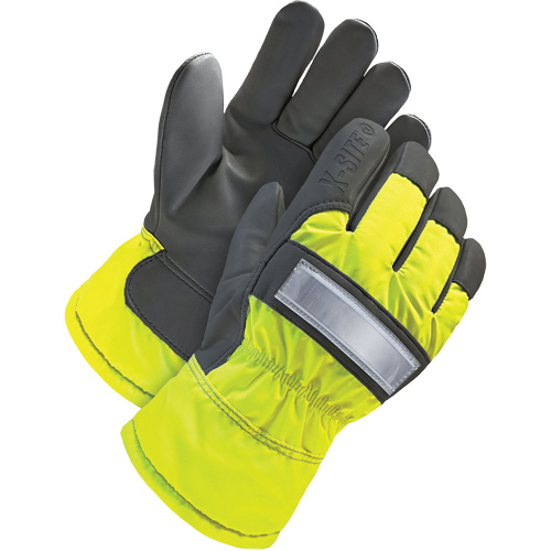 Gants d'ajusteur haute-visibilit&eacute;, 3T-Grand, Paume en Cuir fleur de ch&egrave;vre, Doublure en Thinsulate Distribution Jean Lapalme