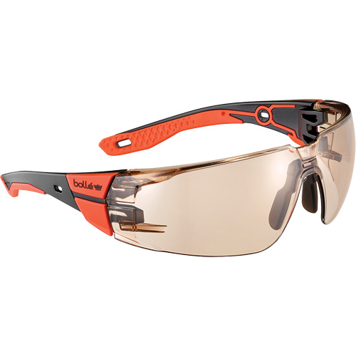 RUSH+ 2.0 M/L Safety Glasses with Black & Red Frame, Copper Lens, Anti-Fog/Anti-Scratch, ANSI Z87+ Distribution Jean Lapalme