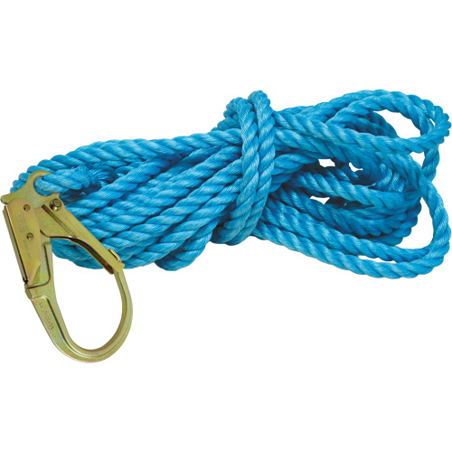 Cordage de s&eacute;curit&eacute; Superline avec cosse en nylon & mousqueton verrouillable de 2-1/4" Distribution Jean Lapalme